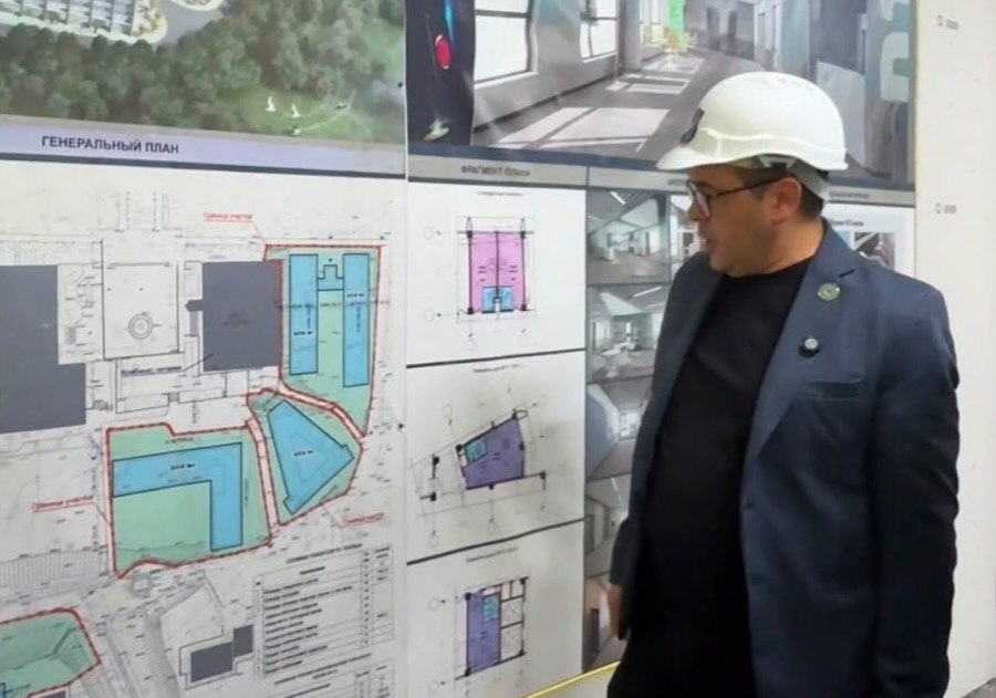 Members of the Public Council of Almaty, Rustam Kairyев and Akezhan Kenesov, conducted monitoring of the construction of a new student dormitory at Al-Farabi Kazakh National University.