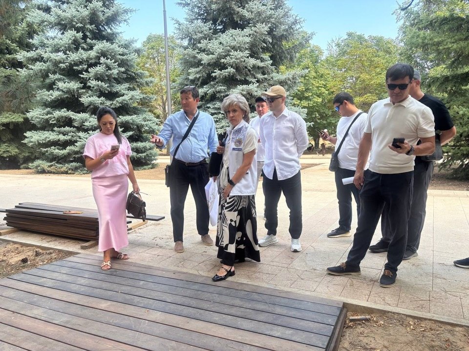 On August 13, an on-site monitoring visit was conducted to assess the reconstruction works at the First President’s Park of the Republic of Kazakhstan.