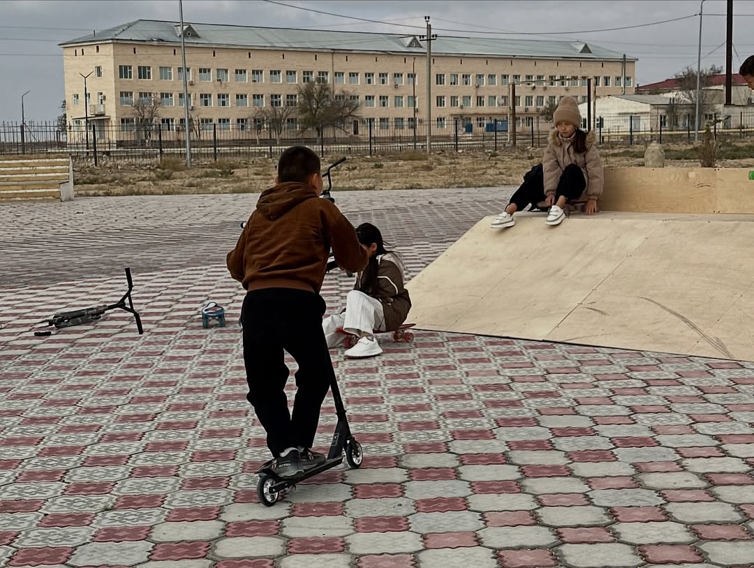 СкейтПарк – новая зона активного отдыха в селе Құрық!