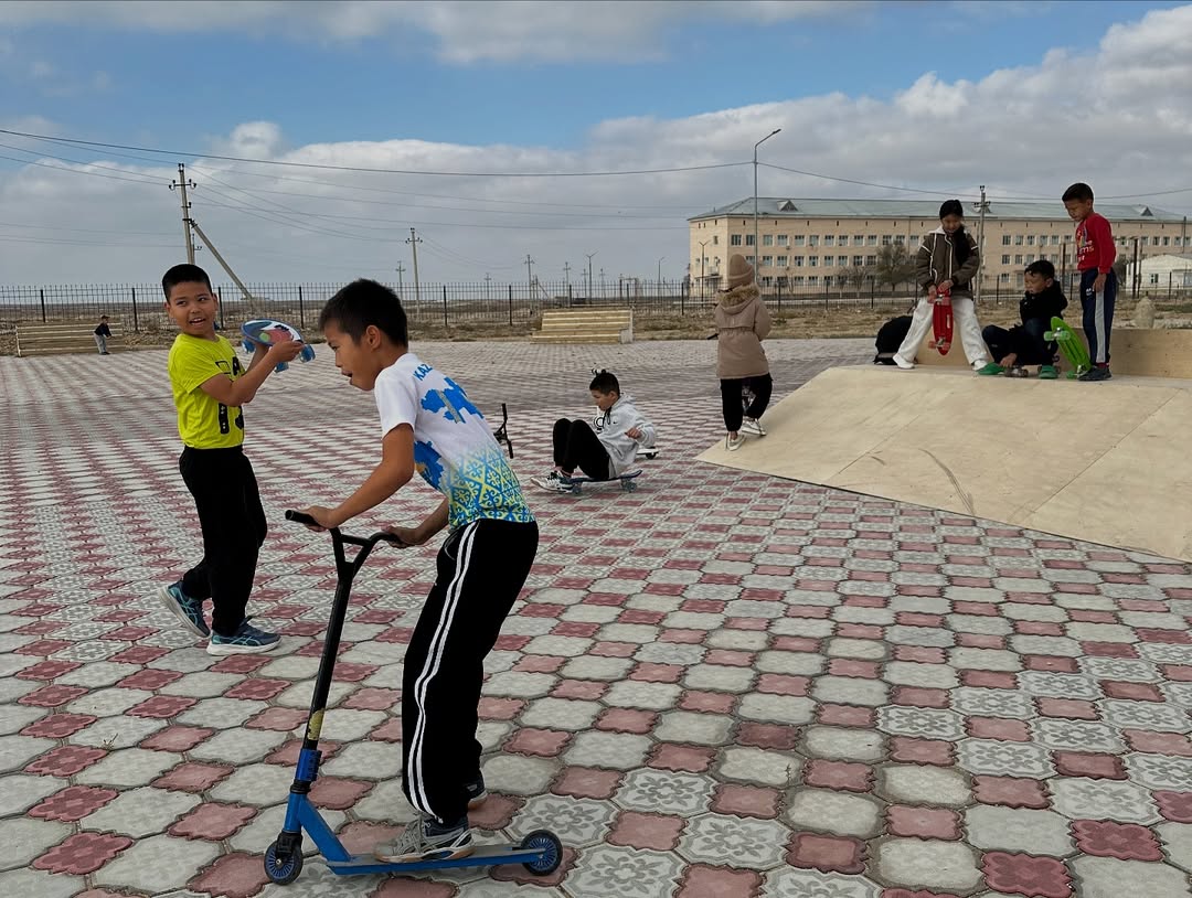 СкейтПарк – новая зона активного отдыха в селе Құрық!