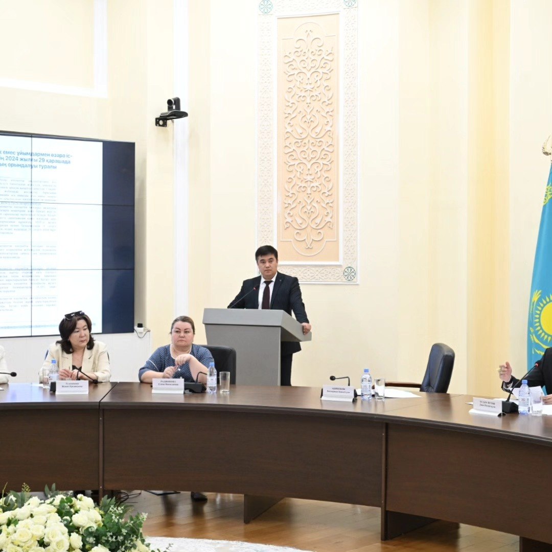 On April 3, a meeting of the Council for Interaction and Cooperation with NGOs was held under the chairmanship of Dias Rakhmetovich Yesdauletov, Deputy Akim of the Zhetysu Region.