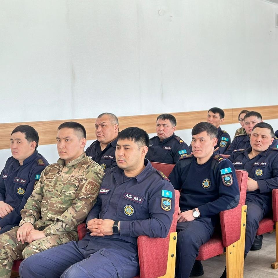 Рабочая встреча с личным составом Пожарной части №12 города Караганды