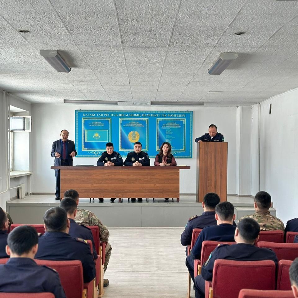 Рабочая встреча с личным составом Пожарной части №12 города Караганды