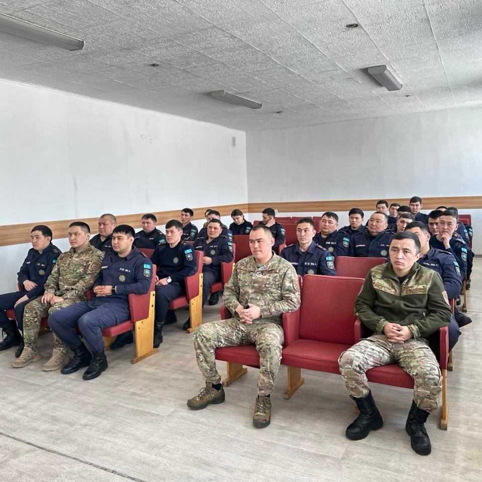 Рабочая встреча с личным составом Пожарной части №12 города Караганды