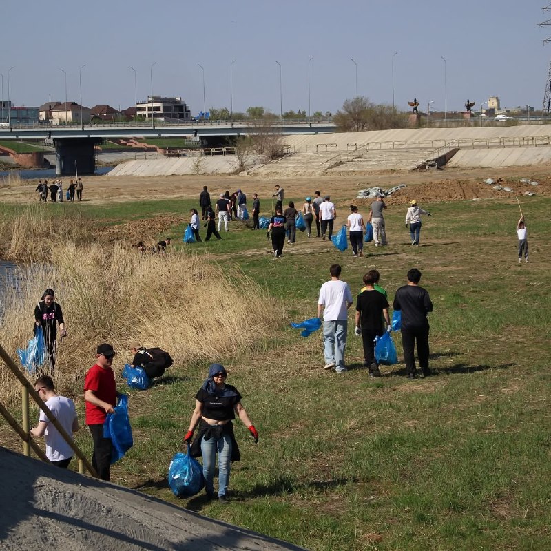 A large-scale environmental campaign took place in Kostanay, bringing together youth associations, volunteer groups, and non-profit organizations of the city.
