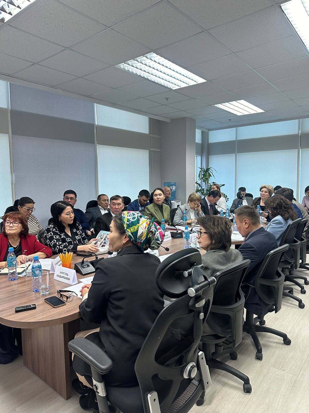 Round table discussion of the interview of the President of the Republic of Kazakhstan Kassym-Jomart Tokayev on the topic "Implementation in practice of the concept of a "hearing state" and the principles of a Fair Kazakhstan"